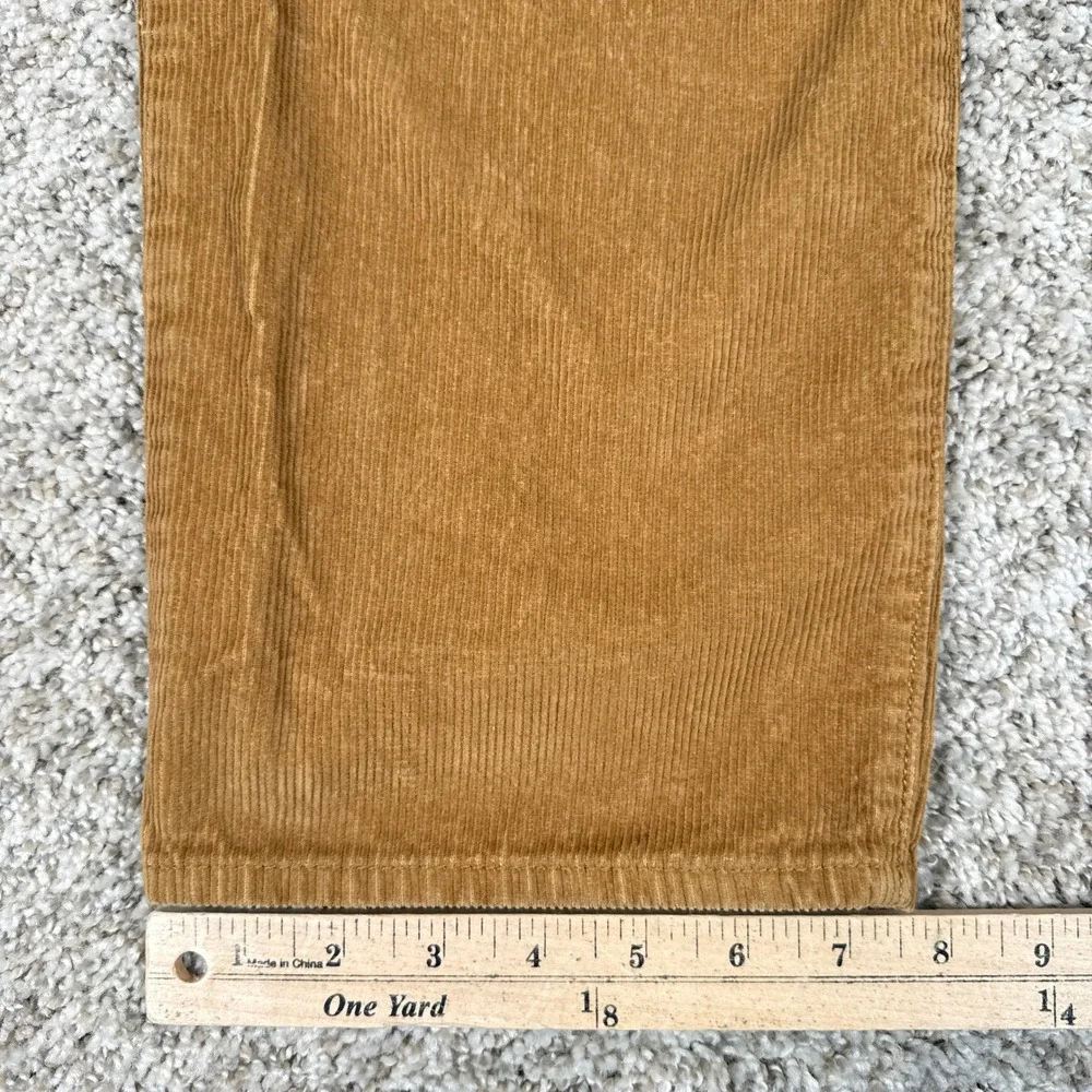 Levis Pants Womens 24 Brown 94 Baggy Corduroy High Rise Straight Leg Cords - Picture 8 of 11